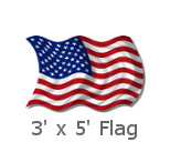 3x5 Foot US Flags