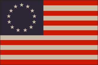 Historical: 3'x5' Nylon Betsy Ross flag 